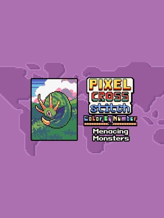 Pixel Cross Stitch: Color by Number - Menacing Monsters Pack