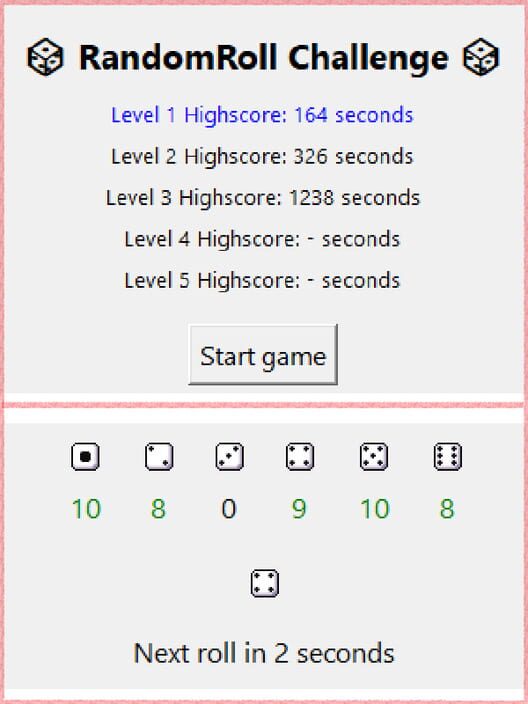 RandomRoll Challenge